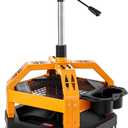 VEVOR Mechanic Stool Dual Storage Trays Rolling Stool and Garage Stool with Adjustable Height 23.629.5 in,Soft Waterproof Cushion 360 Swivel Casters 330 LBS Capacity Heavy Duty