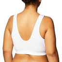 Bali Women's Comfort Revolution Seamless Crop Top, White, Large