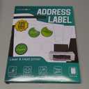Colemoly Round Labels - 100 Sheets 2.5"(9 UP) Mailing Circle Sticker Paper for Laser/Inkjet Printer 900 Blank White Matte Adhesive