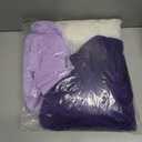 Deluxe Purple Artificial Wedding Arch Flowers with Drapes Kit-Pack of 5, 2pcs Flower Arrangements 3pcs Hanging Sheer Drapes Blue Ceremony Arbor Reception Backdrop Rose Floral Decorations.