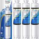 EXCELPURE RWF3600A Replacement for GE RPWF (Not RPWFE), RWF1063, RWF3600A, WSG-4, DWF-36, R-3600, MPF15350, OPFG3-RF300, Refrigerator Water Filter,3PACK