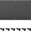 uxcell Door Kick Plates, 6 x 30 Inches Aluminum Kick Plate Door Plate, 2 mm Thickness, for Exterior Front Door or Back Door, Black