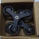 2pcs Shopping Cart Stair Climbing Triangle Replacement Casters - Grocery Shopping Cart Three-Wheel Stair Climbing Hardware