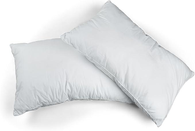 Set of 2 Bed Pillows (13x20 inch, White)
