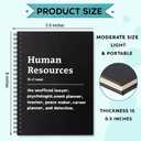 Human Resources Definition 160 Blank Pages Spiral Notebook, Funny Notebook Gift for Human Resources HR Manager, HR Appreciation Gift, Recruiter Gift, HR Coworker Gift