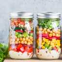 72 Pcs/36 Sets Wide Mouth Canning Lids with Rings Fits Ball, Kerr & More, Premium Mason Jar Lids with Rings for Regular Mouth Ball, Kerr Jars - Food Grade Material