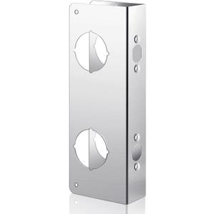 Leinuosen Door Reinforcement Plate 5-1/2 Inch, 2-3/8 x 1-3/4 Inch Lock and Door Reinforcer Stainless Steel Home Security Door Reinforcement Lock Security to Repair Home Wood Metal Doors(1 Pack)