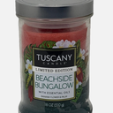 TUSCANY CANDLE LIMITED EDITION,BEACH SIDE Bungalow , Banana Flower &Palm,18 OZ (510g)