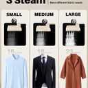 Travel Steamer Iron for Clothes, 1200W Portable Handheld Steamer Iron 4Mode with LCD Display 10S Fast Heating 180 Swivel Handle Powerful Wrinkle Remover, Garment Steamer for Home, Dorm, Travel, White