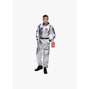 Morph Astronaut Costume Adult, Silver Space Suit Men, Mens Halloween Costume Astronaut Suits, Nasa Costumes Adult M