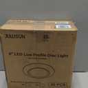 20 Packs 6 Inch 5CCT Field Selectable LED Low Profile Recessed & Surface Mount Disk Light, Round, 15W, 920 Lumens, CRI80, 27K-30K-35K-40K-50K, Driverless, Dimmable, ETL & Wet Rated, White