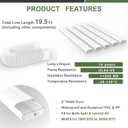 KAIOTYA 4" 19.5Ft Mini Split Line Set Cover, Line Cover Kit for Mini Split and Central Air Conditioner