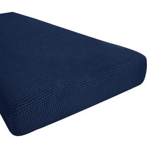 Hokway Couch Cushion Covers Stretch Cushion Covers Sofa Seat Cushion Slipcover Cushion Protector(DarkBlue, Medium)