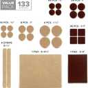 Felt Furniture Pads X-PROTECTOR 133 PCS Premium Furniture Pads - Felt Pads Furniture Feet Best Wood Floor Protectors - Protect Your Hardwood & Laminate Flooring! Brown and Beige