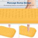 Leather Wrist Rest for Keyboard and Mouse, Comfort Memory Foam Wrist Rest with Non-Slip PU Base, Ergonomic Keyboard Wrist Support for Typing Pain Relief, Protect Hand and Arm (Yellow)