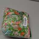 Summer Floral Midi Dress for Women Spring Puff Short Sleeve Button Down Flowy Boho Dresses (Large, Green)