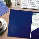 Better Office Products Poly 2 Pocket Folders Heavyweight, 36 Piece