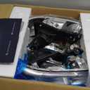 Headlights Assembly for 99-07 GMC Sierra, Compatible with 99-06 GMC Yukon Headlamp Replacement Chrome Housing Driver & Passenger Side (Polished Chrome | With High & Low Beam Bulbs)