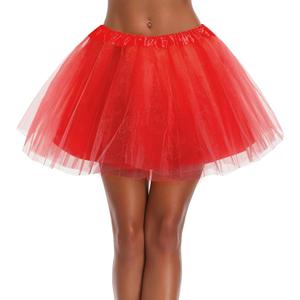Women Teen Adult Classic Elastic 3 4 5 Layered Tulle Tutu Skirt Costume Bottom