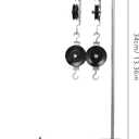 Metal Pulley Block Set with Stand, 13.4 Inch Physics Experiment Kit - Block and Tackle Pulley System for Science Project, Educational Laboratory Mechanics Equipment for Kids & Classroom
