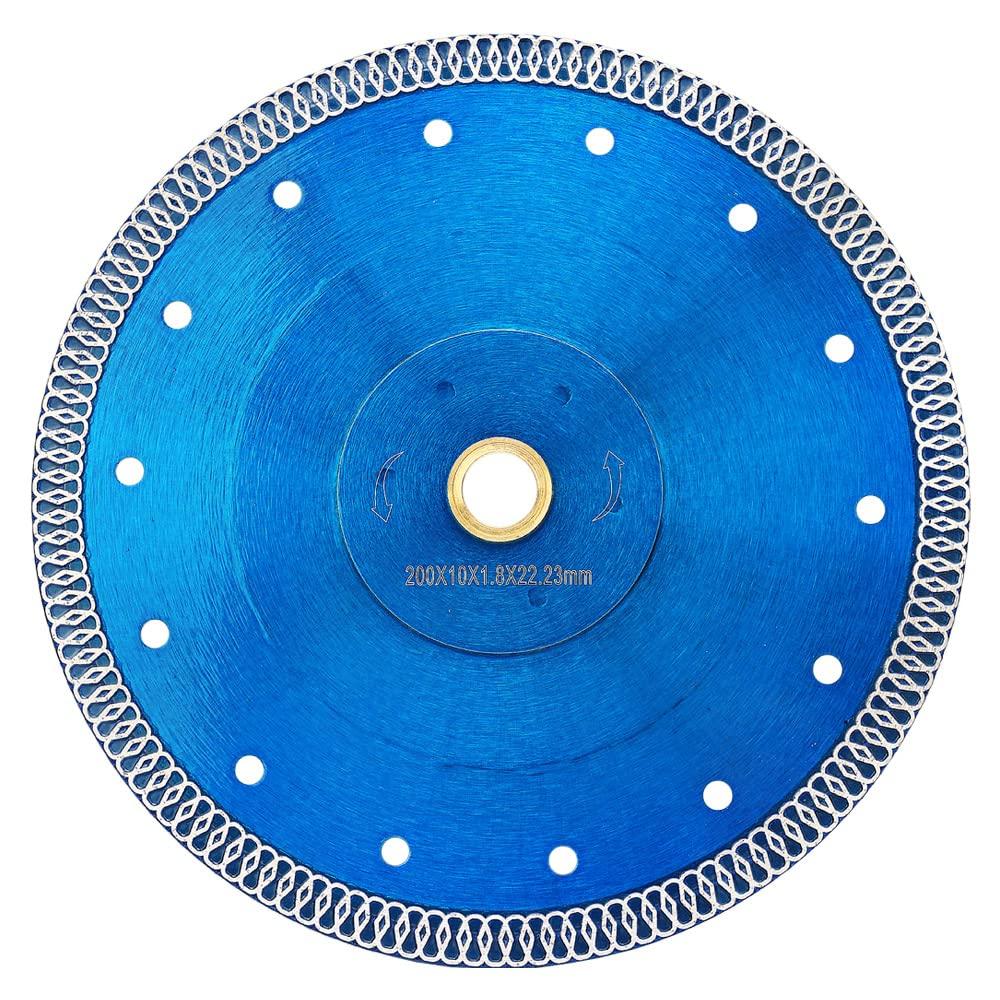 8 Super Thin Diamond Tile Blade Porcelain Saw Blade for Cutting Porcelain Tile Granite Marbles (8") (8 Inch-1pc)