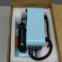 JESIMAIK Hat Press, Mini Heat Press Machine for Caps, T-Shirt & More, Curved Heating Plate and Silicone Base, Fast Heating, No Crease, LCD Digital Temperature &Timer Control - Lake Blue