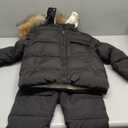 IBOBOOM Baby Girl Snowsuit Winter Coat 4T Jacket Snow Pants Toddler Clothes Suit For Boy Size 110