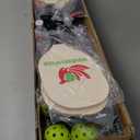 Pickleball Net for Driveway, Portable Pickleball Net System with Regualtion Size 22FT Pickle Ball Net, Outdoor Pickleballs, Carry Bag, Weather Resistant Metal Frame