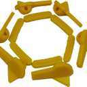 Tire Changer Plastic Insert, Tire Machine Guard, Wheel Rim Edge Protector for Mount Duck Head, Nylon Tyre Demount Fitting Head Part, 6 Front (Upper) + 6 Rear (Lower) Insert Kit/Pack, 1 Pack, 09YCL