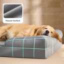 Bedsure XXL Orthopedic Dog Bed for Extra Large Dogs - Washable Giant Dog Cat Bed Waterproof, Comfort Dogs Couch Sofa with Washable Removable Cover, Pet Bed with Nonskid Bottom, Grey, 52"