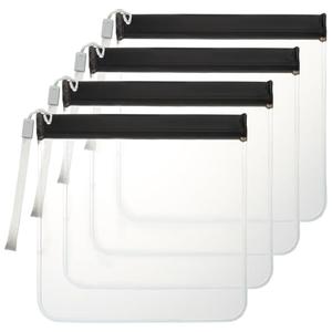 Mrsdry Clear Toiletry Bag, 4 Pack TSA Approved Security Travel Toiletry Bag Carry on Travel Accessories Bag Airport Airline Quart Size Bags Water Repellent Makeup Cosmetic Bag for Women