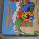 BAYSING Toys for Toddler 1, 2, 3 Year Old Boy and Girl, Zoo Animal Slide Playset with 4 Animal Cars, Open-Ended Interactive Toy for Cultivate Imagination, Gifts for 12-18+ Months Kids