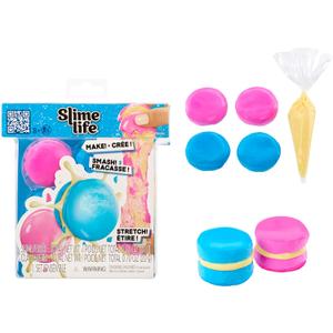 Macaron DIY Slime Kit - Unboxing Ingredients to Make, Smash, and Stretch Your Food Slime, Ages 8+