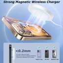 [Apple MFi Certified] Magnetic Charger,Wireless Charger Fast Charging 2Pack 6FT USB C Plug Mag-Safe Magnet Magvolt Pro Pad Chargers for iPhone Air/17 Pro Max/17/16E/16 Pro/16 Plus/15/14/13/12/AirPods