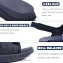 KuaiLu Mens Hiking Sandals with Arch Support Orthopedic Walking Recovery Sandals for Plantar Fasciitis Open Toe Summer Athletic Sport Comfortable Cushion Breathable Outdoor Water Sandals Size7-13