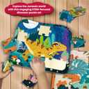 Wooden Dinosaur Puzzles for Kids Ages 4-6, 4 in 1 Gift Box 4-Pack 20-Piece Jigsaw Puzzles Come with 4 Small Dino Figures,Preschool Educational Toys Gifts for Kids Boys Girls Ages 3+