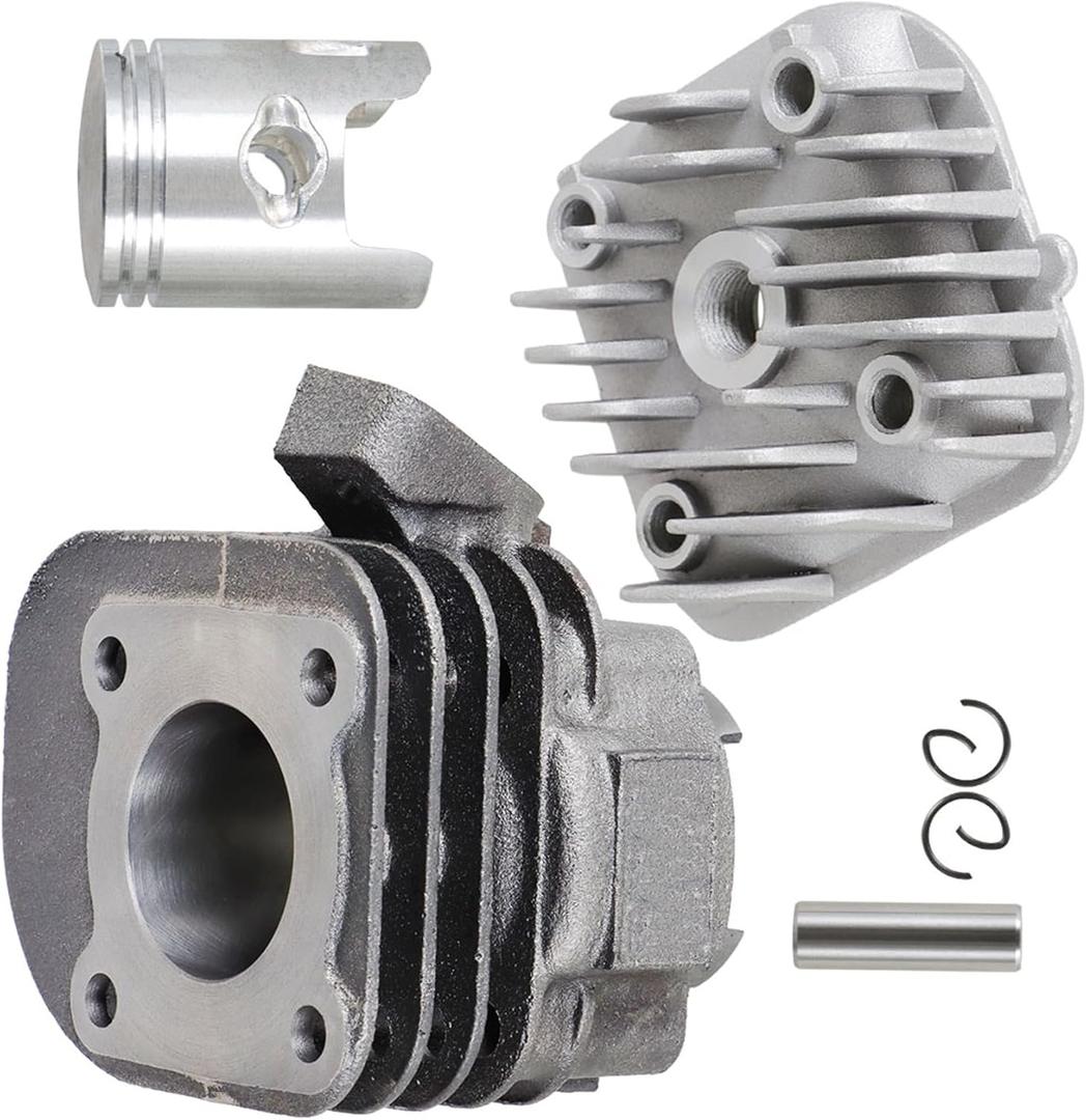 Cylinder Piston Top End Kit Replacement for Polaris Scrambler 50 2001-2003 Predator 50 2004-2007 50cc