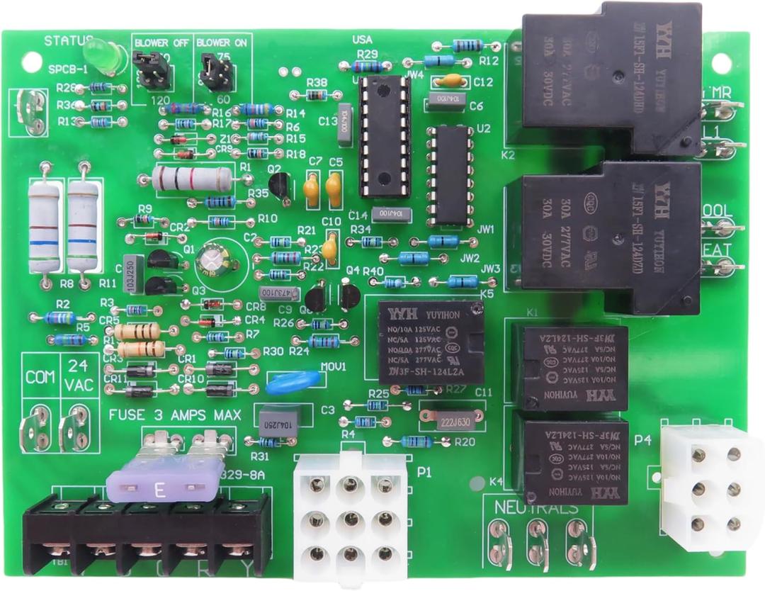S1-7990-319P Furnace Control Circuit Board Replacement for Coleman Evcon York Luxaire OEM 7990-319P ICM2801 031-01910-000 031-01932-002