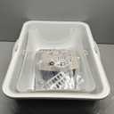 Stainless Steel Top Entry Litter Box with Dog-Proof, Hooded Stainless Steel Litter Box with Filter Lid & Scoop for Low Tracking, Enclosed Cat Litter Boxes for Anti-Leakage Metal Litter Pan