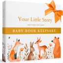 Baby Book Keepsake  146 Page Baby Journal for First 5 Years | Baby Memory Scrapbook, Gift for Baby Shower, Gender Neutral Baby Book for Boys & Girls