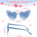 6/12/24/48 Pack Heart Sunglasses Vintage Heart Shaped Glasses Bulk Bachelorette Sunglasses for Women Wedding Party