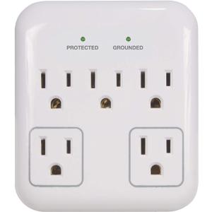 Prime Wire & Cable Prime Wire PB802155 5-Outlet Small Appliance Appliance Surge Protector, White