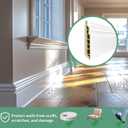 Wall Baseboard Molding Trim,8-Pack of 48 x 3.27 Inch,Peel and Stick High Impact Finish Molding Panel Skirting Board for Home Decor,32 Feet (White 2)