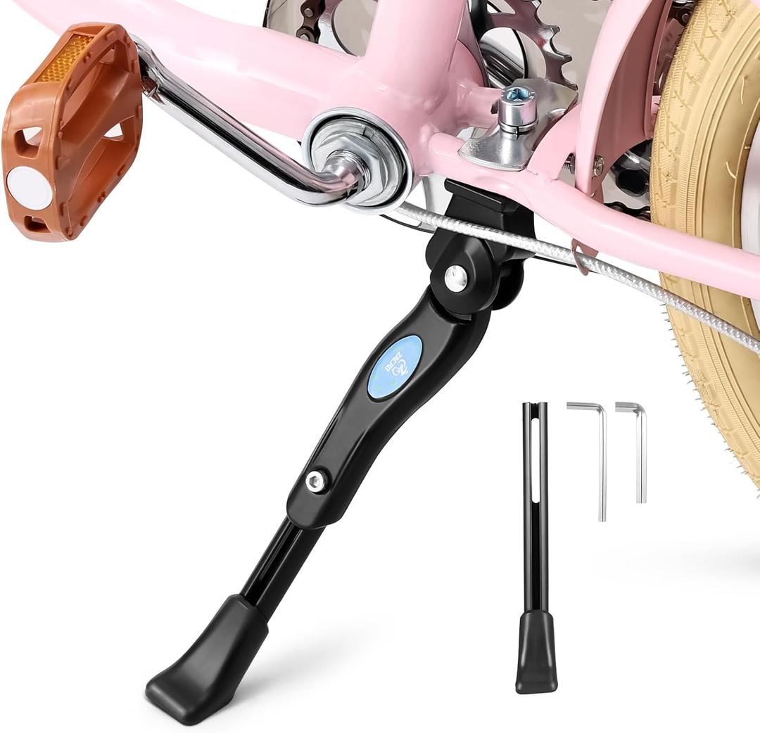 Zacro Bike Kickstand for 16 18 20 22 Inch, Universal Kids Adjustable Center Mount Bicycle Kickstands Bike Stand for 16-22 Inch Wheel Mountain Bike/Road Bike/Adult Bike/Dirt Bike/BMX, Aluminum Alloy