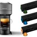 Nespresso Vertuo Next Coffee and Espresso Machine by De'Longhi, Dark Grey, Compact, One Touch to Brew, Single-Serve Coffee Maker and Espresso Machine