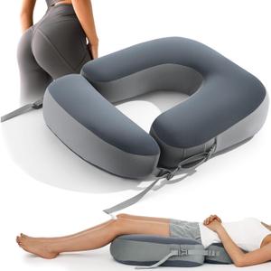 HOMBYS Adjustable BBL Pillow After Surgery with Lumbar Support, Brazilian Butt Lift Pillow Pad, Multi-Purpose Post Recovery Seat Cushion for Sitting, Sleeping, Driving, Washable Cover for Women