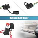 X AUTOHAUX 1 Set 118494 4-Pin 4 Way Trailer Wiring Harness Trailer Converter Towing Hitch Wiring for Ford Transit-150 250 2015-2022