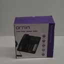2-Line Corded Telephone Systems for Small Business and House, Desk Phone Only (Black)