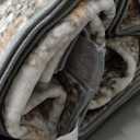 MontVoo 8x10 Area Rug-Washable Rugs for Living Room-Soft Brown Rug for Bedroom-Non Slip Indoor Floor Carpet for Dining Room Living Room Bedroom Office Under Table