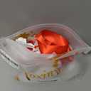 Foxiny Petite Sexy Stockings Mini Skirt Mesh Sheer Lace Halloween Costume Maid Outfit Lingerie with Thong Set 4 Piece Women Roleplay See Through Matching Bra Panty Underwear Red White X-Small